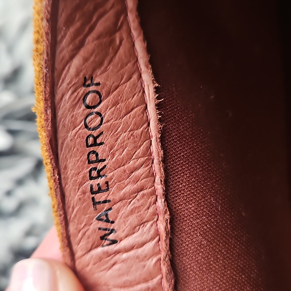 Dansko Mustard Brown Suede Ankle Booties - Picture 9 of 10